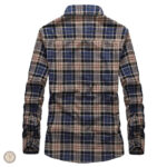 Chemise à carreaux, style cowboy pour homme