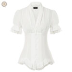 Chemise Western Femme Blanche élégante et classique
