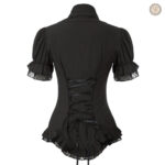Vêtements western femme : chemise blanche à manches longues