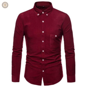Chemise en velours pour homme au style western