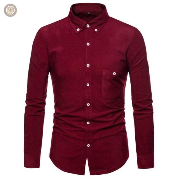 Chemise en velours pour homme au style western
