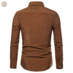 Chemise homme, velours doux, style western classique