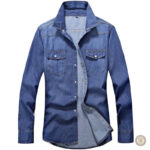Chemise en jean homme style cowboy