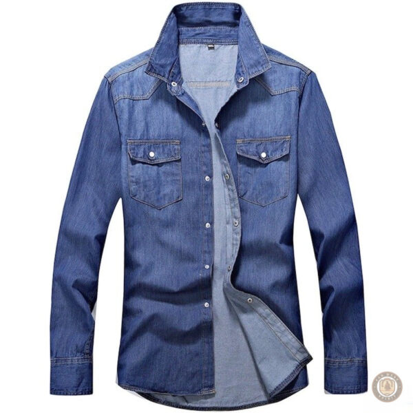 Chemise en jean homme style cowboy