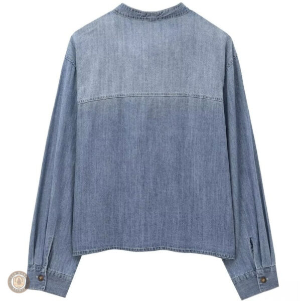 Vêtement western femme, chemise en jean pour un style décontracté