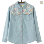 Chemise en jeans femme style country classique