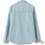 Vêtement western femme en denim, look tendance