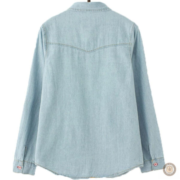 Vêtement western femme en denim, look tendance
