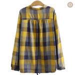 Chemise country femme en teinte moutarde