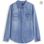 Chemise Western en Jean Femme