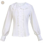 Vêtements western femme, chemise noire avec design tendance