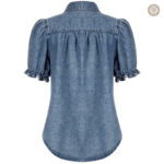 Chemise à motifs inspirés du western pour femme moderne