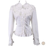 Chemise blanche femme style country, tendance western