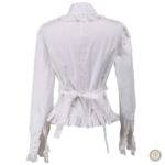 Vêtements western femme, chemise blanche élégante et décontractée