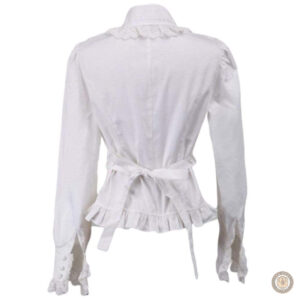 Vêtements western femme, chemise blanche élégante et décontractée