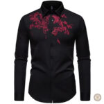 Chemise cowboy homme à motifs floraux élégants