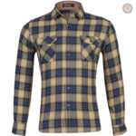 Chemise à carreaux pour homme style cowboy