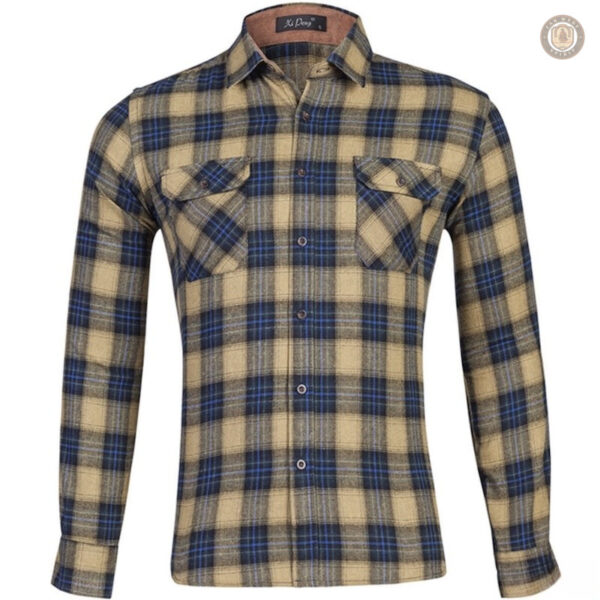 Chemise à carreaux pour homme style cowboy