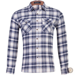 Chemise western à motifs à carreaux pour homme