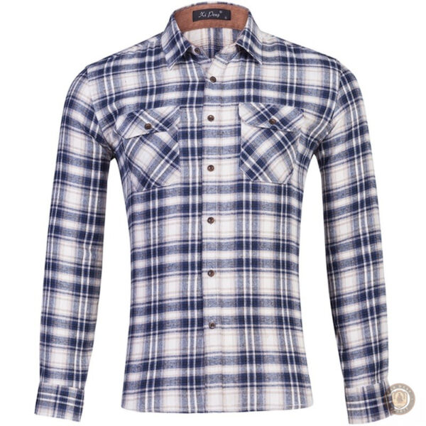 Chemise western à motifs à carreaux pour homme