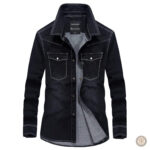 Chemise en jean masculine avec coupe western classique