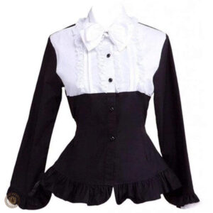 Chemise noire femme style cowboy