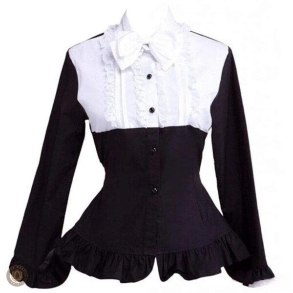 Chemise noire femme style cowboy