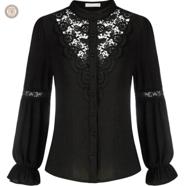 Chemise cowboy femme sans col, style western élégant
