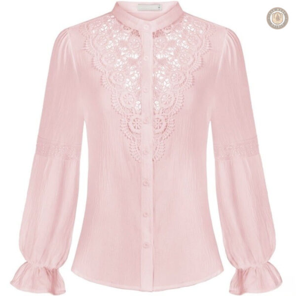Vêtements western pour femme, chemise sans col tendance