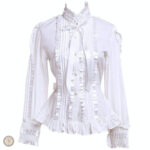 Chemise western blanche pour femme, style décontracté et tendance