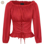 Vêtements western femme avec motif traditionnel en tissu