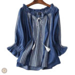Tunique en jean femme style western