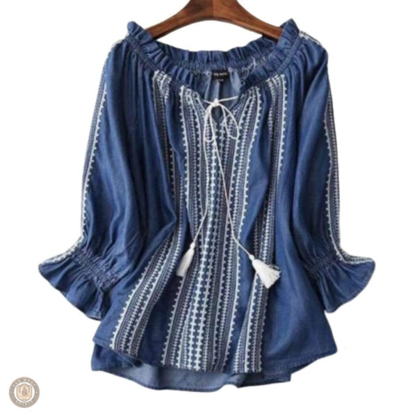 Tunique en jean femme style western