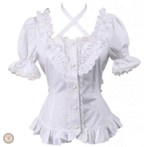 Chemise Western femme avec passepoil décoratif