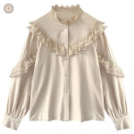 Chemise beige style western pour femme