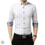 Chemise western blanche pour homme