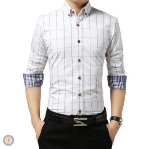 Chemise western blanche pour homme