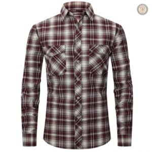 Chemise western à carreaux pour homme