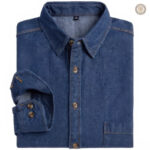 Chemise western en coton pour homme, style décontracté