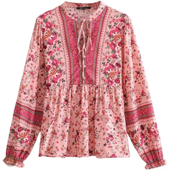 Chemise femme ethnique au style western