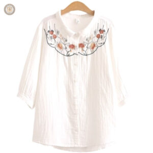 Chemise western à fleurs pour femme