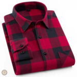 Chemise western rouge pour homme