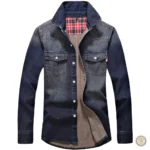 Vêtements western homme, chemise en denim robuste et tendance