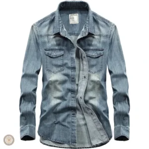 Chemise en jean homme style western