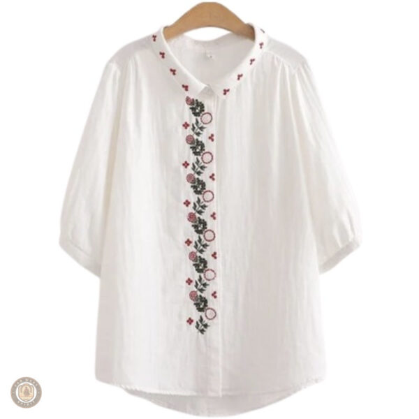 Vêtement féminin western, chemise courte avec design classique