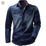Chemise western masculine avec motif traditionnel