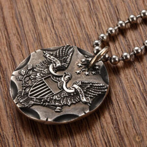 Collier en argent au design country