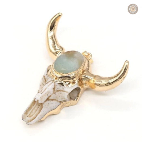 Accessoire western : collier pendentif crâne stylisé