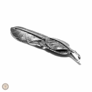 Collier plume en argent, accessoire bijou western élégant
