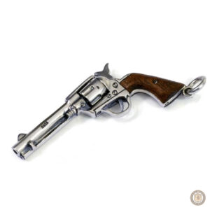 Collier Western Revolver en argent